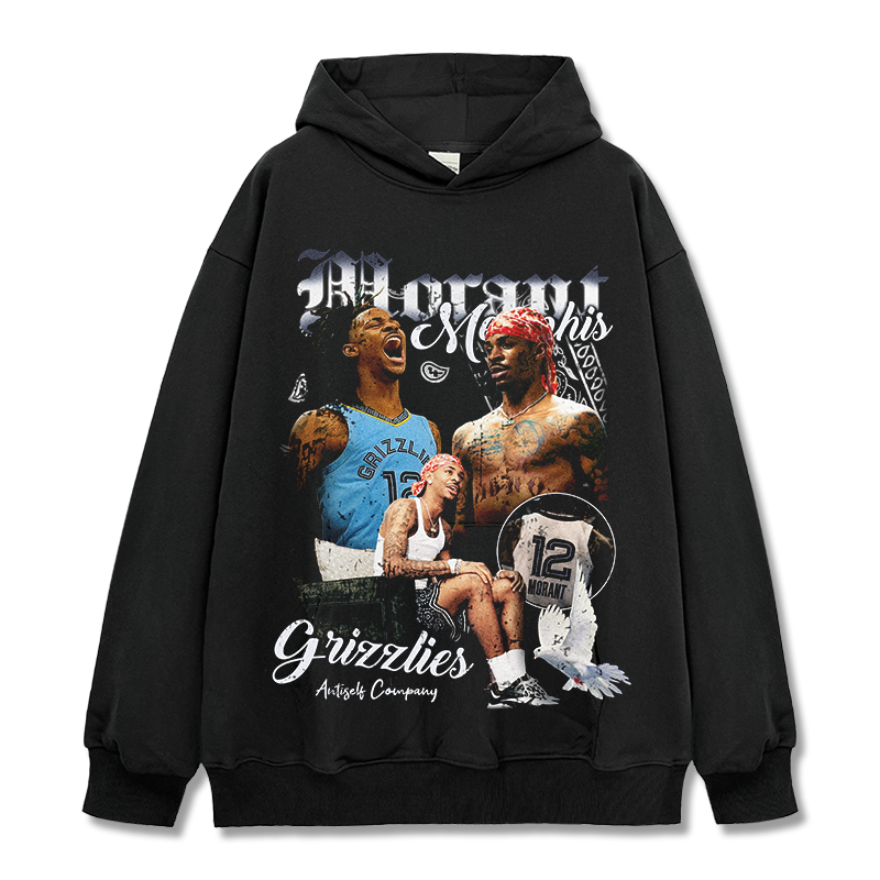 JA MORANT VINTAGE HOODIE · HARDWOOD