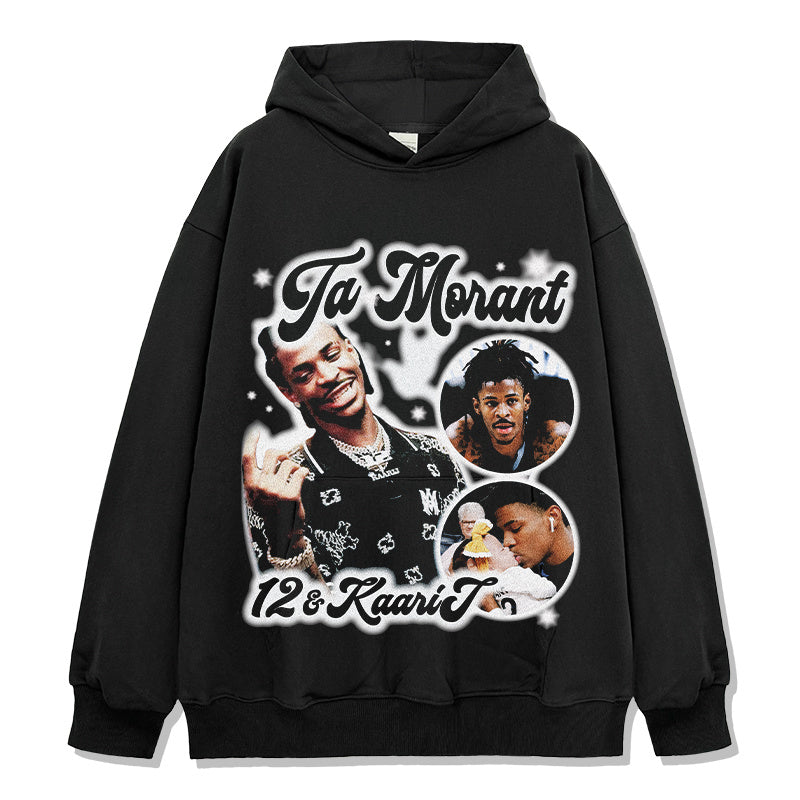 JA MORANT VINTAGE HOODIE · NOTHING BUT NET