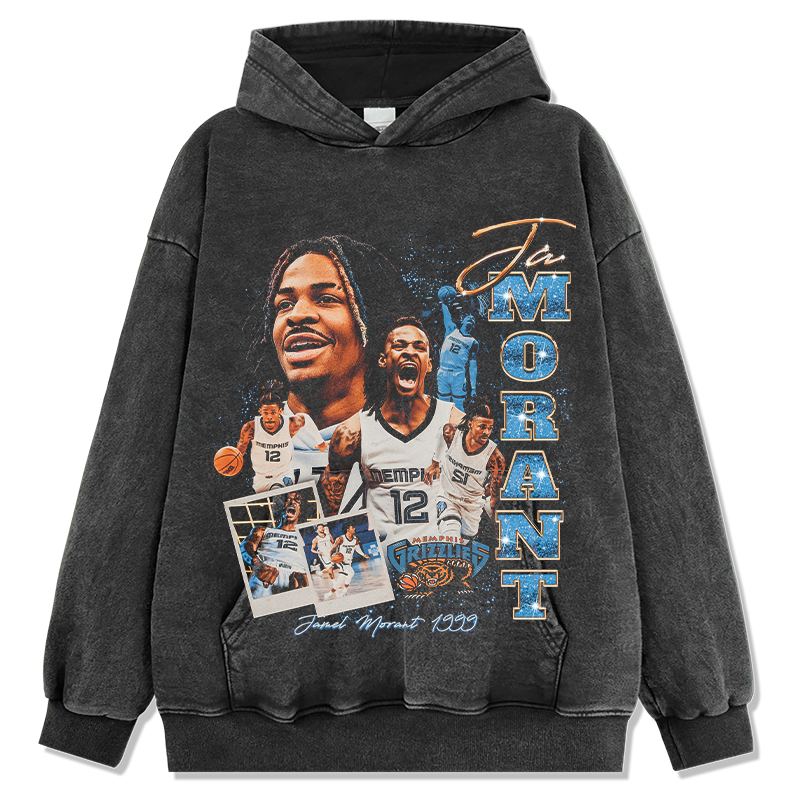 JA MORANT VINTAGE HOODIE · TRIPLE DOUBLE