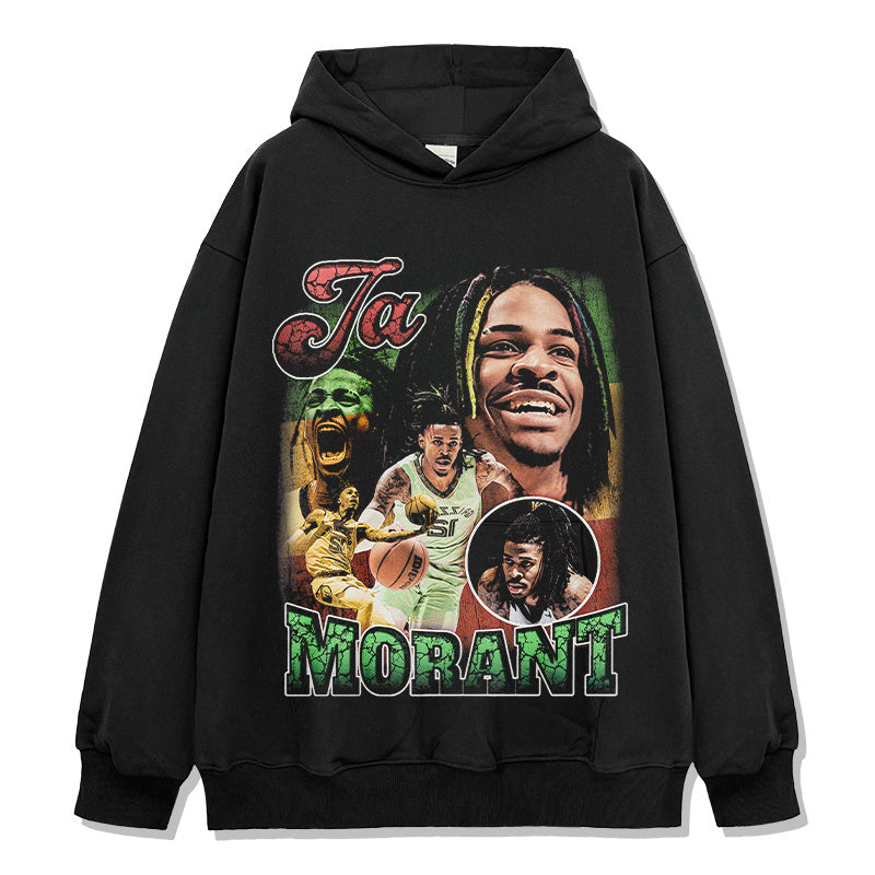 JA MORANT VINTAGE HOODIE · AND ONE