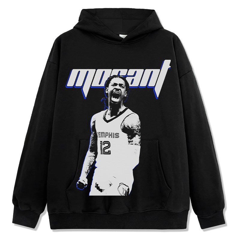 JA MORANT VINTAGE HOODIE · BUZZER BEATER