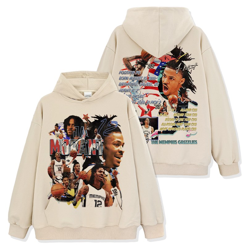 JA MORANT VINTAGE HOODIE · ICON