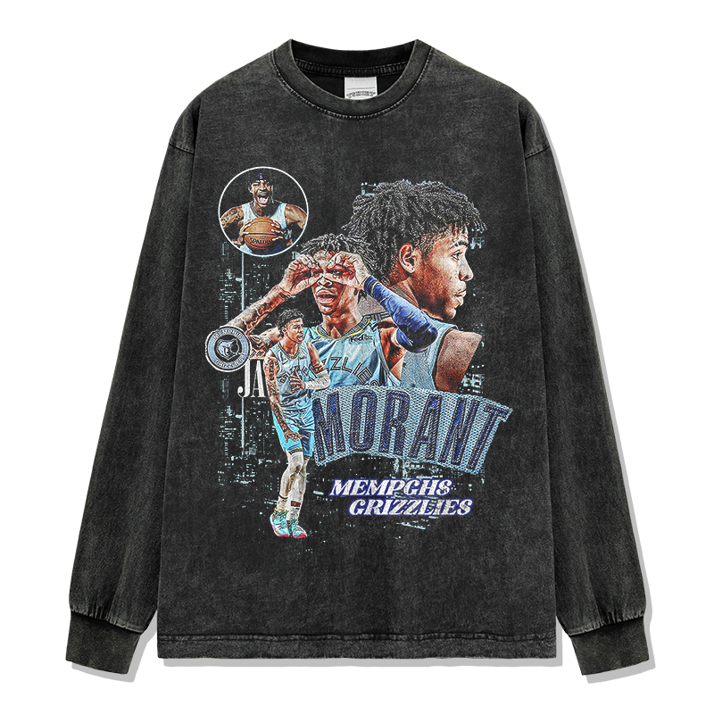JA MORANT LONG SLEEVE · STEP BACK