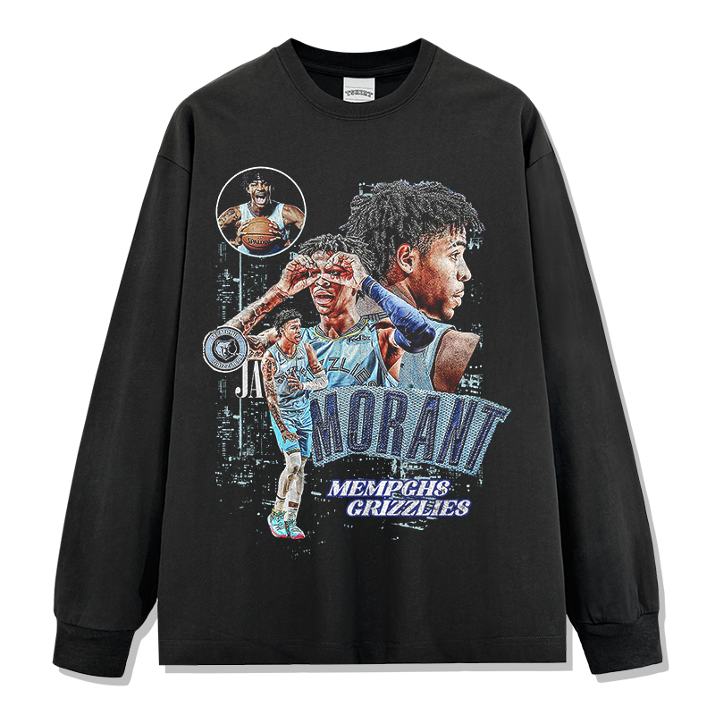 JA MORANT LONG SLEEVE · STEP BACK