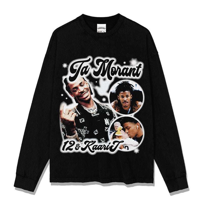 JA MORANT LONG SLEEVE · NOTHING BUT NET