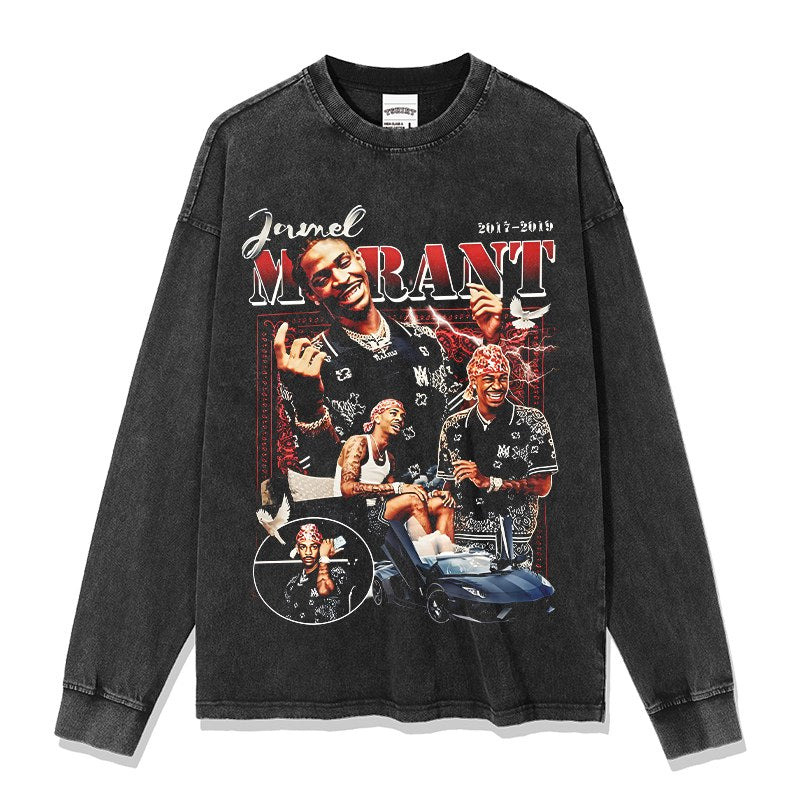 JA MORANT LONG SLEEVE · FADEAWAY