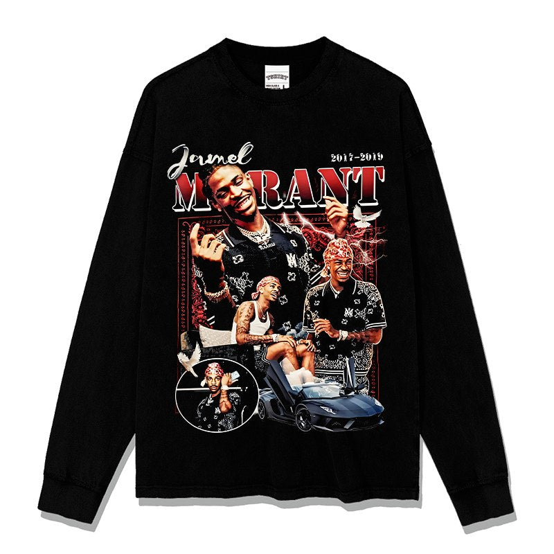 JA MORANT LONG SLEEVE · FADEAWAY