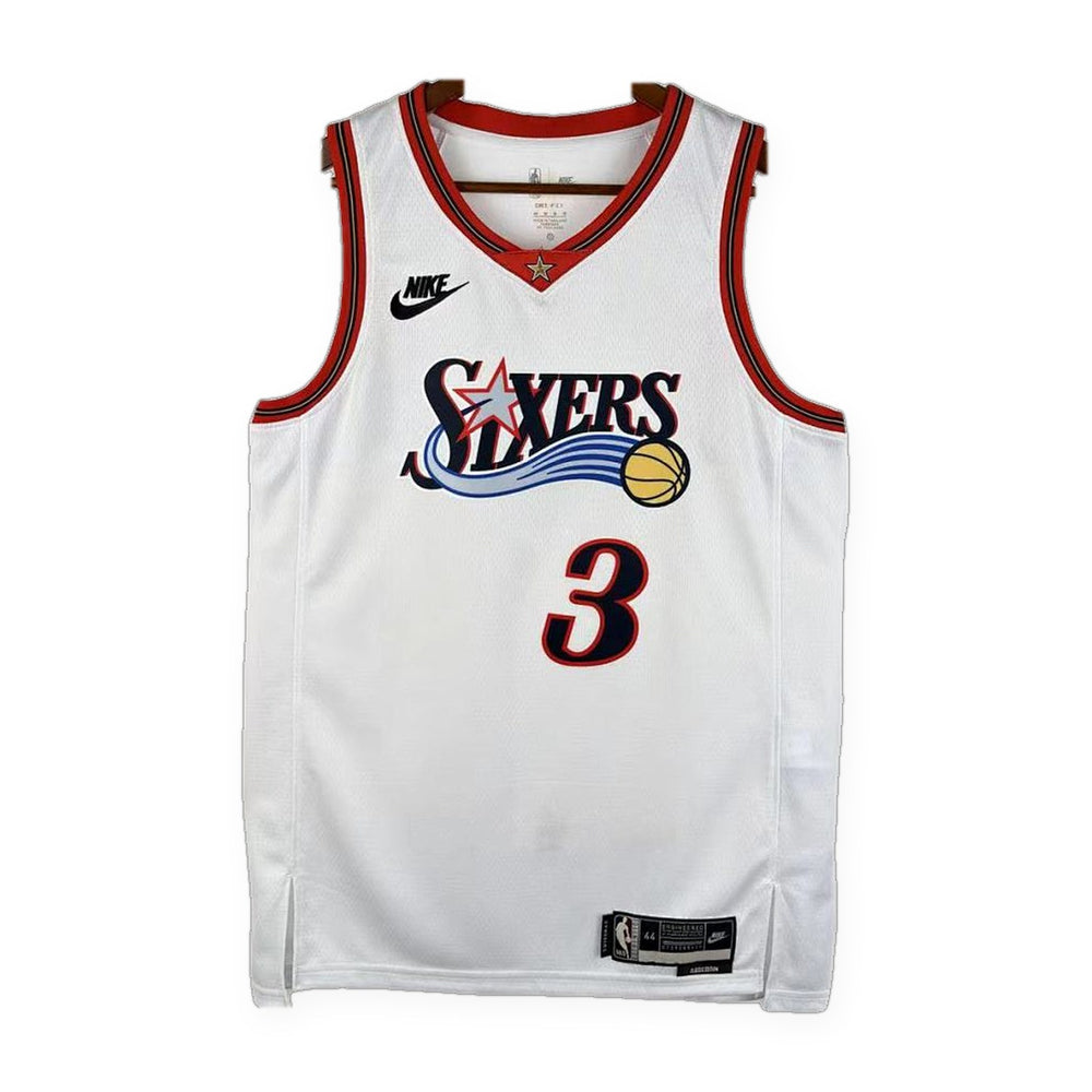 פילדלפיה 76 25/26 קלאסיק לבן · IVERSON #3