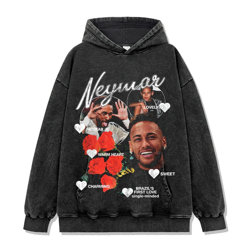 NEYMAR VINTAGE HOODIE · INJURY TIME