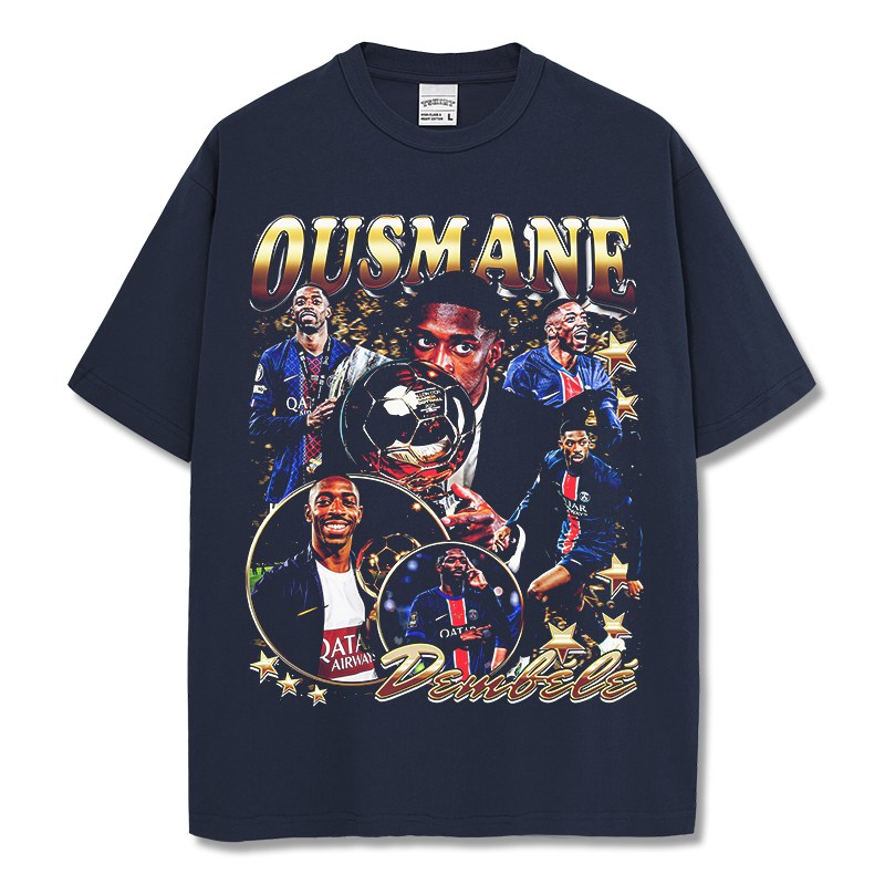 OUSMANE DEMBÉLÉ VINTAGE TEE · GOLDEN BOOT