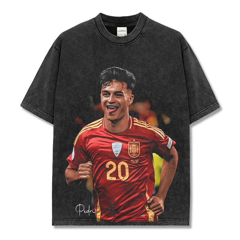 PEDRI VINTAGE TEE · GOLDEN BOOT