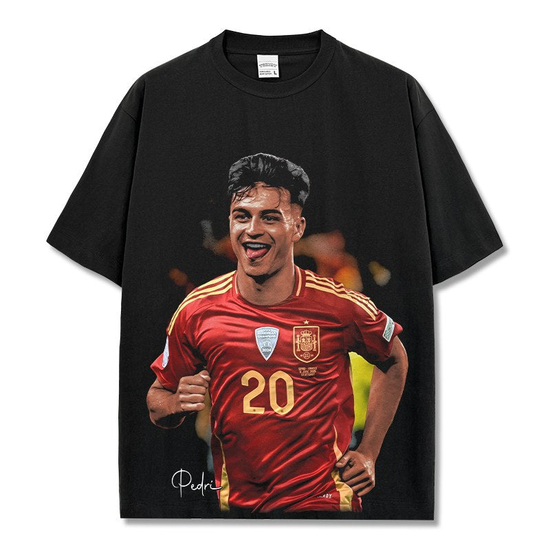 PEDRI VINTAGE TEE · GOLDEN BOOT