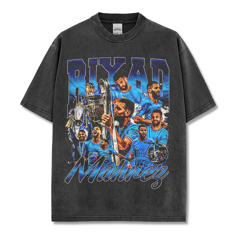 RIYAD MAHREZ VINTAGE TEE · GOLDEN BOOT