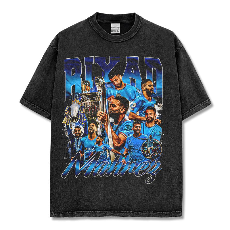 RIYAD MAHREZ VINTAGE TEE · GOLDEN BOOT