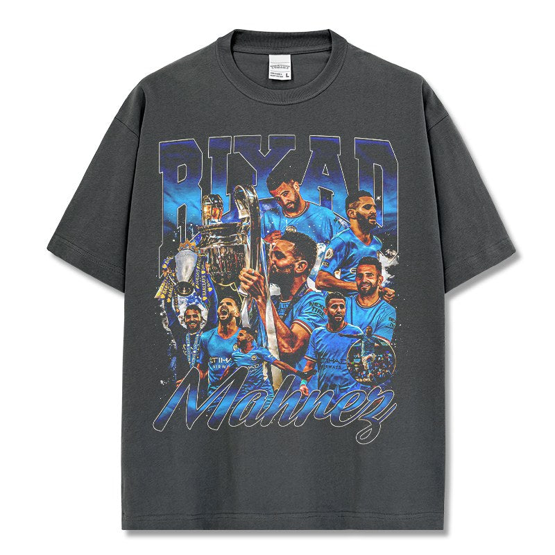 RIYAD MAHREZ VINTAGE TEE · GOLDEN BOOT