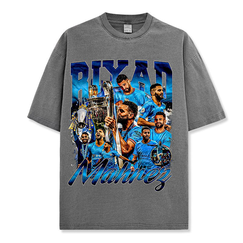 RIYAD MAHREZ VINTAGE TEE · GOLDEN BOOT