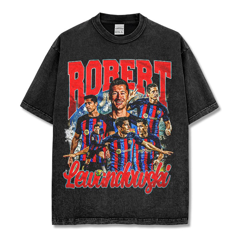 ROBERT LEWANDOWSKI VINTAGE TEE · NIGHT GAME