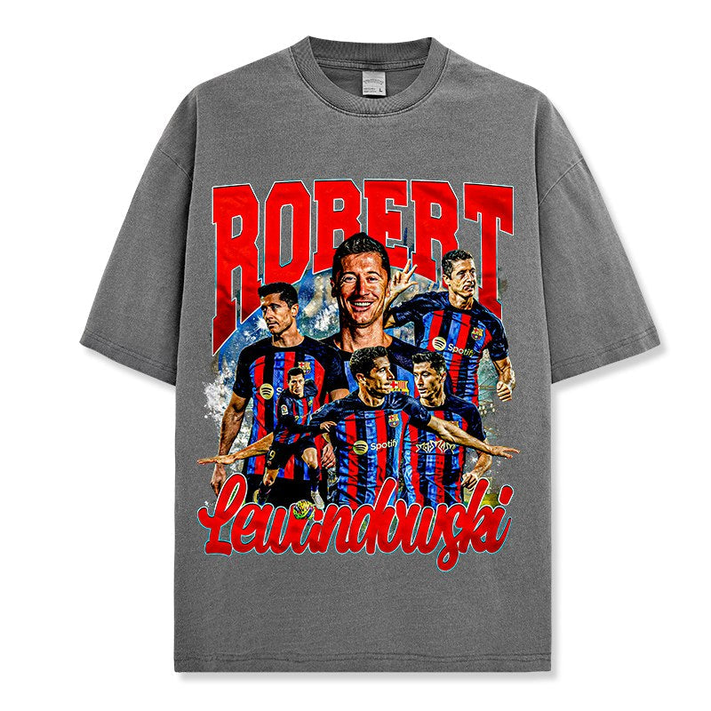 ROBERT LEWANDOWSKI VINTAGE TEE · NIGHT GAME