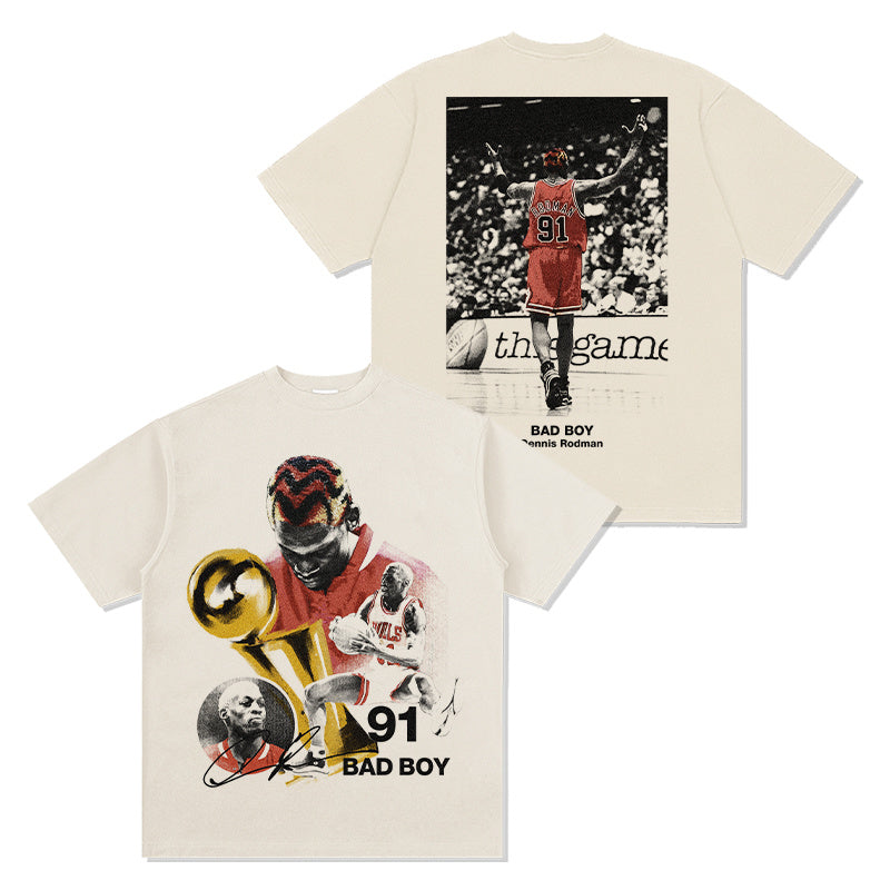 DENNIS RODMAN VINTAGE TEE · HEAT CHECK