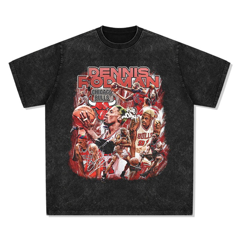 DENNIS RODMAN VINTAGE TEE · TIP OFF
