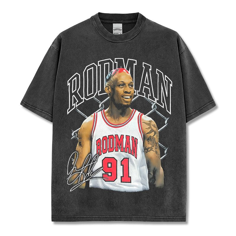 DENNIS RODMAN VINTAGE TEE · STEP BACK