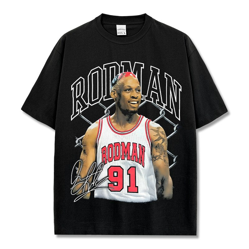 DENNIS RODMAN VINTAGE TEE · STEP BACK