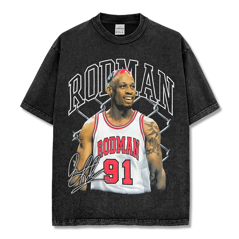 DENNIS RODMAN VINTAGE TEE · STEP BACK