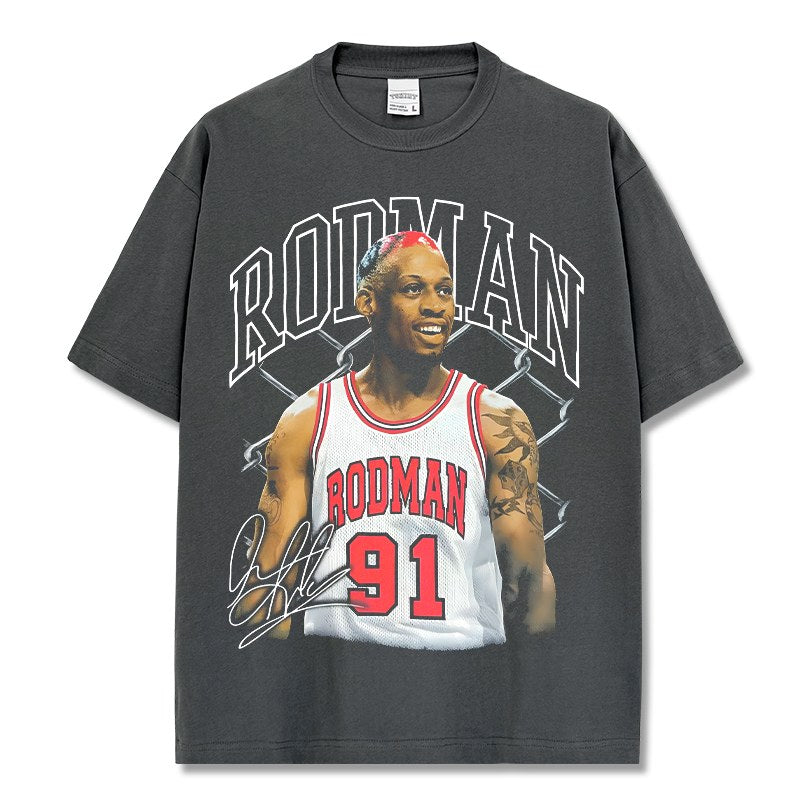 DENNIS RODMAN VINTAGE TEE · STEP BACK