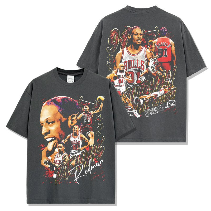 DENNIS RODMAN VINTAGE TEE · HARDWOOD