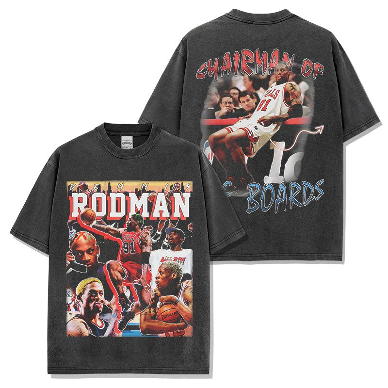 DENNIS RODMAN VINTAGE TEE · NOTHING BUT NET