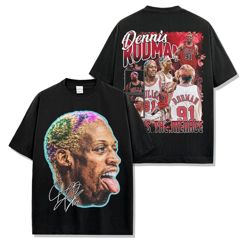 DENNIS RODMAN VINTAGE TEE · TRIPLE DOUBLE