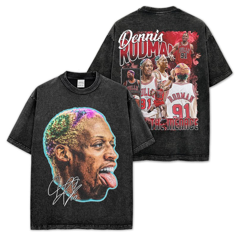 DENNIS RODMAN VINTAGE TEE · TRIPLE DOUBLE