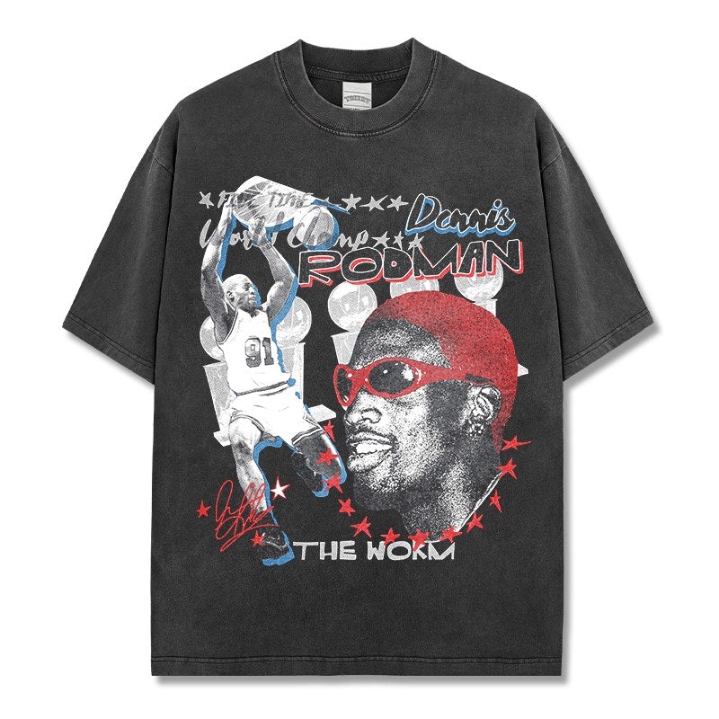 DENNIS RODMAN VINTAGE TEE · SLAM DUNK