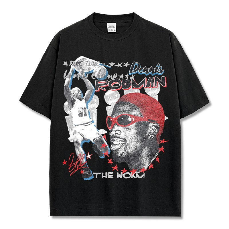 DENNIS RODMAN VINTAGE TEE · SLAM DUNK