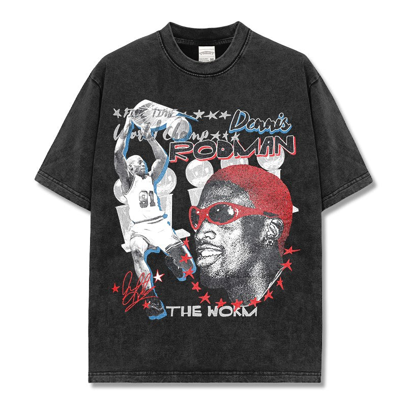 DENNIS RODMAN VINTAGE TEE · SLAM DUNK