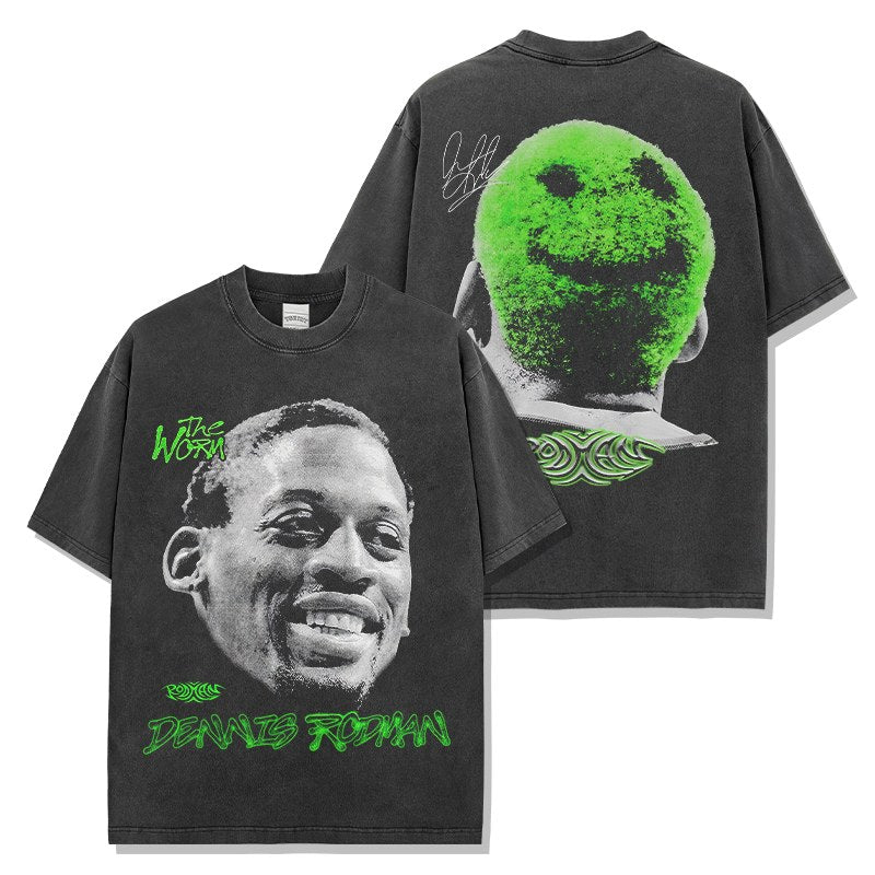 DENNIS RODMAN VINTAGE TEE · FADEAWAY
