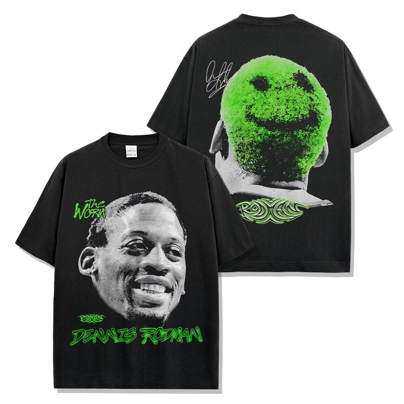DENNIS RODMAN VINTAGE TEE · FADEAWAY