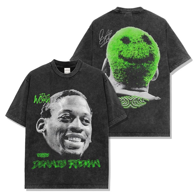 DENNIS RODMAN VINTAGE TEE · FADEAWAY