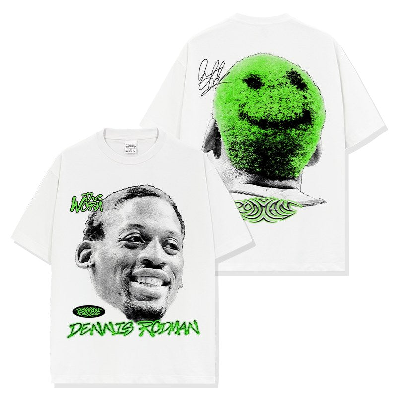 DENNIS RODMAN VINTAGE TEE · FADEAWAY