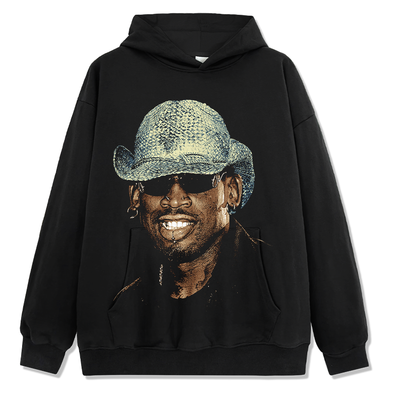 DENNIS RODMAN VINTAGE HOODIE · LOGO SHOT