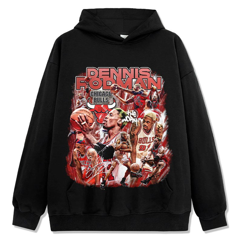 DENNIS RODMAN VINTAGE HOODIE · TIP OFF