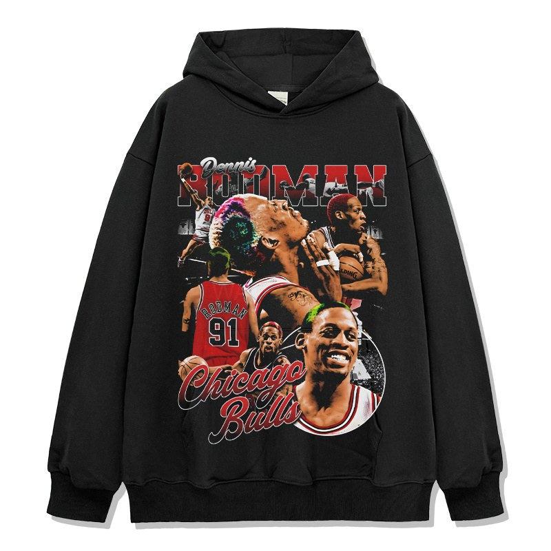 DENNIS RODMAN VINTAGE HOODIE · OVERTIME