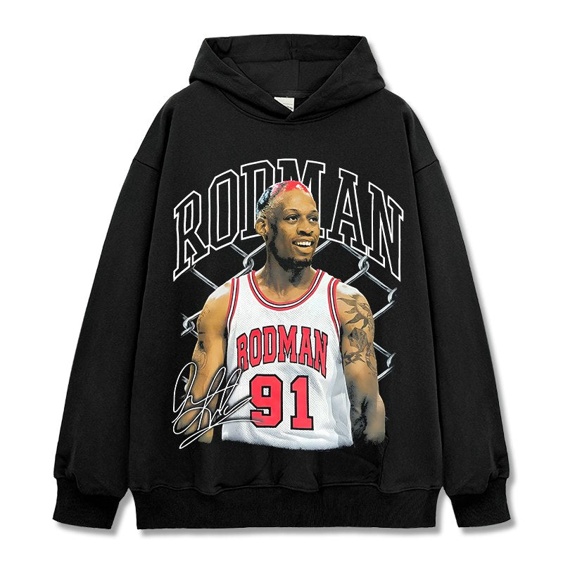DENNIS RODMAN VINTAGE HOODIE · STEP BACK