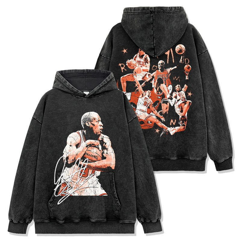 DENNIS RODMAN VINTAGE HOODIE · SPLASH