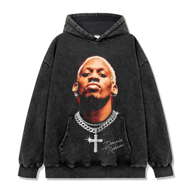 DENNIS RODMAN VINTAGE HOODIE · ICE COLD