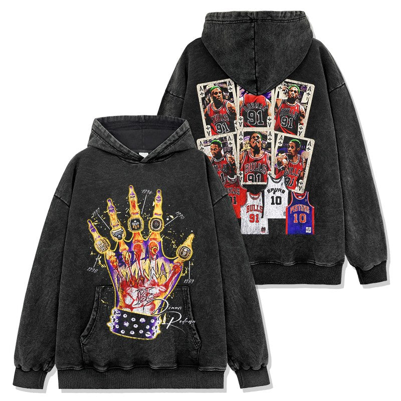 DENNIS RODMAN VINTAGE HOODIE · ALLEY OOP