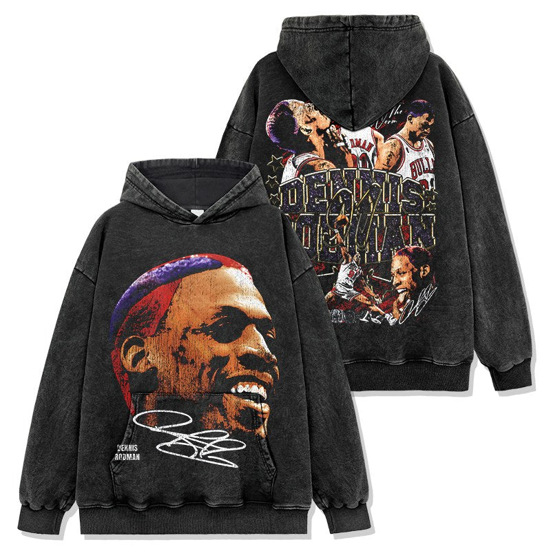 DENNIS RODMAN VINTAGE HOODIE · FAST BREAK
