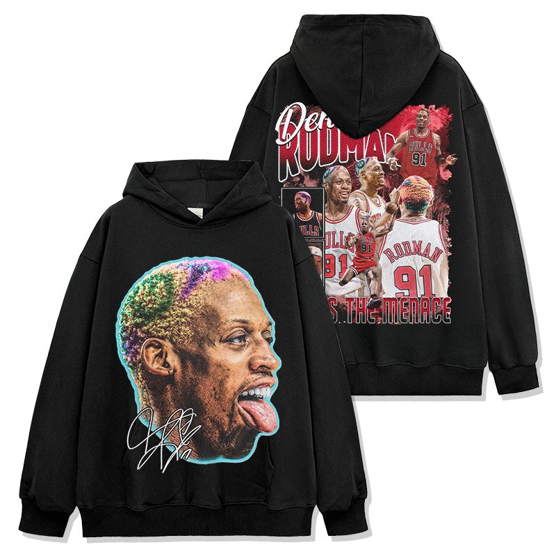 DENNIS RODMAN VINTAGE HOODIE · TRIPLE DOUBLE