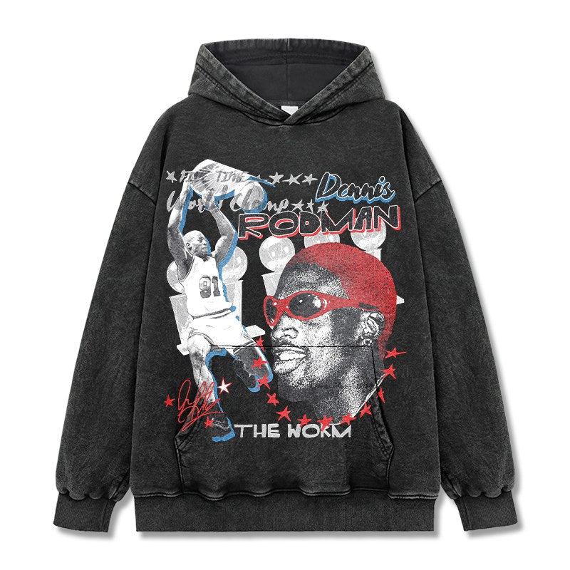 DENNIS RODMAN VINTAGE HOODIE · SLAM DUNK