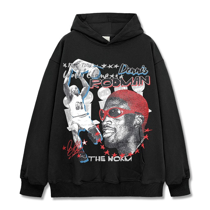 DENNIS RODMAN VINTAGE HOODIE · SLAM DUNK